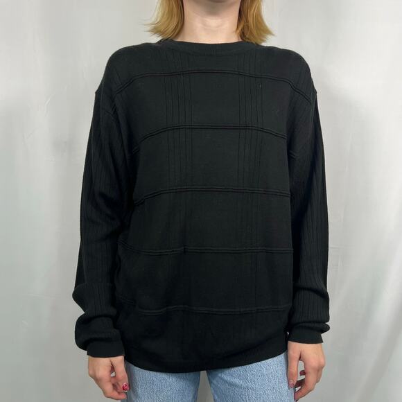 Cassel Black Lightweight Long Sleeve Sweater XL - Picture 1 of 9